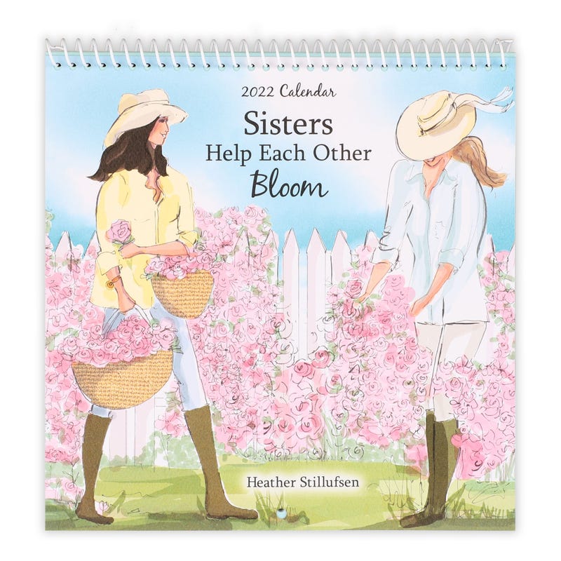 2022 Calendar: Sisters Help Each Other Bloom PB - Blue Mountain Arts
